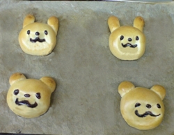 森の動物パン_加工後